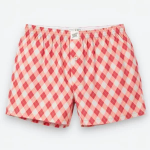 Men's Boxer Shorts - Argyle Pink