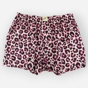 Men's Boxer Shorts - Leopard Pink