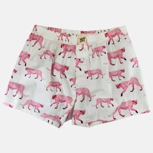 Men's Boxer Shorts - Pink Cheetah