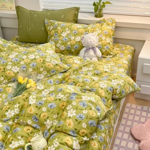 Housse de Couette Fleurie Motif Printemps