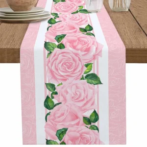 Chemin de Table  Fleur Roses