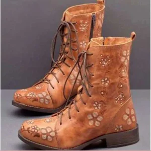 Bottine Fleurie Femme