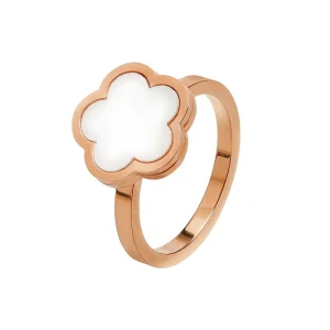 Bague Fleur  Retro Cartoon Rose (Acier)