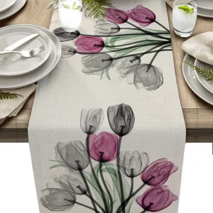 Chemin De Table  Fleur Moderne