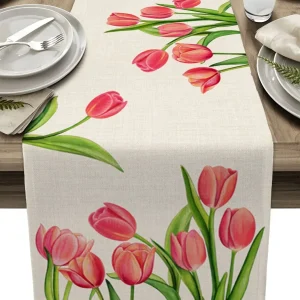 Chemin De Table  Fleur Tulipe