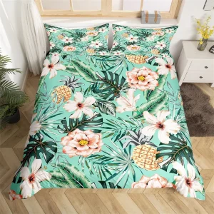 Housse De Couette Fleurie  Exotique