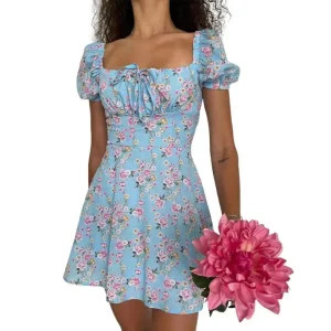 Robe Courte A Fleurs