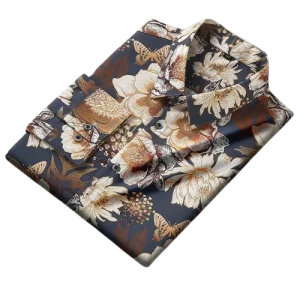 Chemise a Fleur Homme  Classe