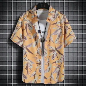 Chemise Fleurie Homme Manche Courte Hawai