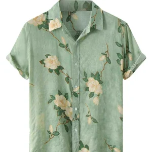 Chemise A Fleur Homme  Nature Vintage