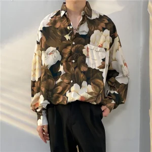 Chemise a Fleur Homme  Tulipe Elégante