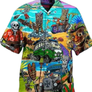 Chemise A Fleur Homme  Hawaïenne Plage