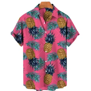 Chemise A Fleur Homme  Ananas