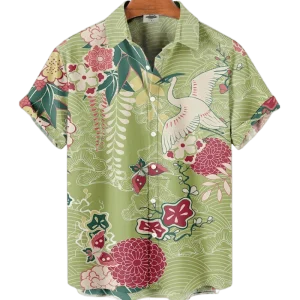 Chemise A Fleur Homme  Cigogne