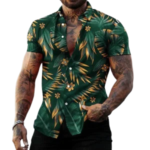 Chemise A Fleur Homme Naturelle