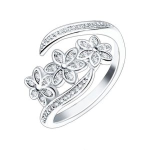 Bague Fleur  Triple (Argent)