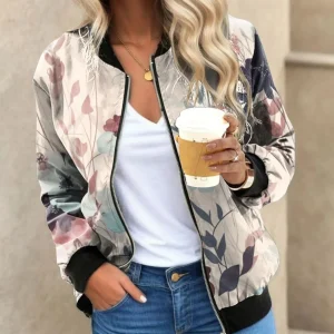 Bomber Fleuri  Femme Printemps