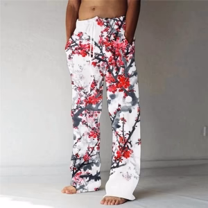 Pantalon Homme  Imprimé Fleuri