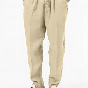 Pantalon Lin Homme Décontracté