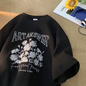 T-Shirt Fleur Premium  Y2K cartoon