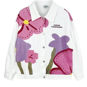 Veste Fleurie  Femme Blanche