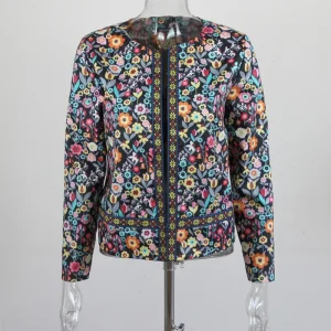 Veste Fleurie Brodée