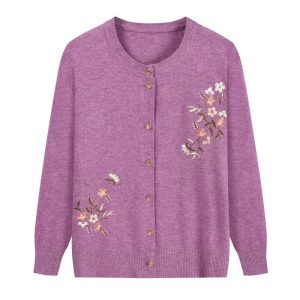 Cardigan Fleur  Violet