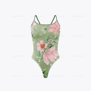 Maillot De Bain Fleuri  Elégant Epuré