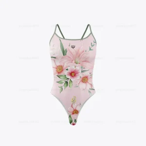 Maillot De Bain Fleuri  Elégant Rose