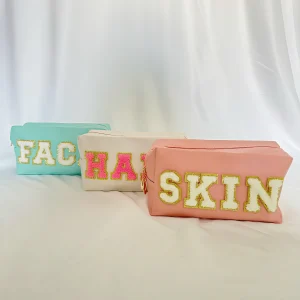 3 Pochettes Maquillage Pastel – Trousse de Toilette Femme, Organisateur Maquillage Voyage