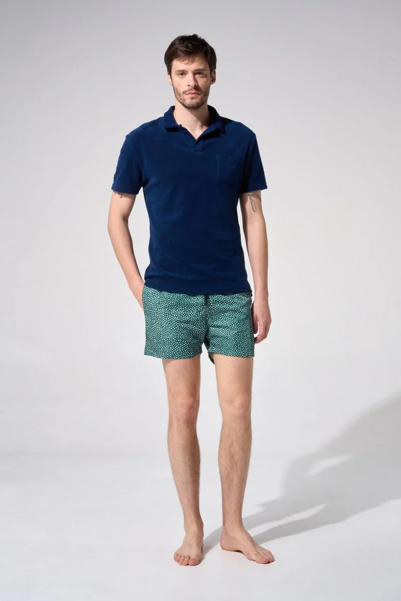 Polo Eponge bleu marine – Image 3
