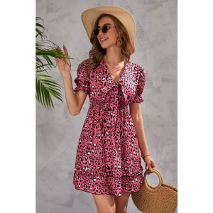 Robe bohème courte femme