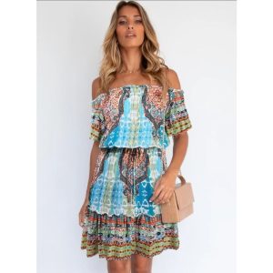 Robe cocktail mariage boheme chic