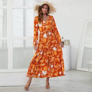 Robe longue boheme hiver