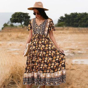Robe longue bohème plage