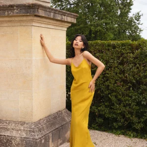 Robe Longue en Mousseline de Soie