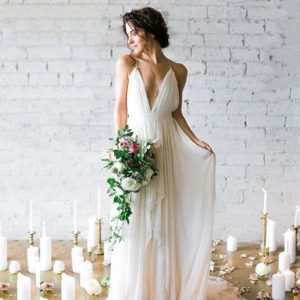 Robe temoin de mariage bohème chic