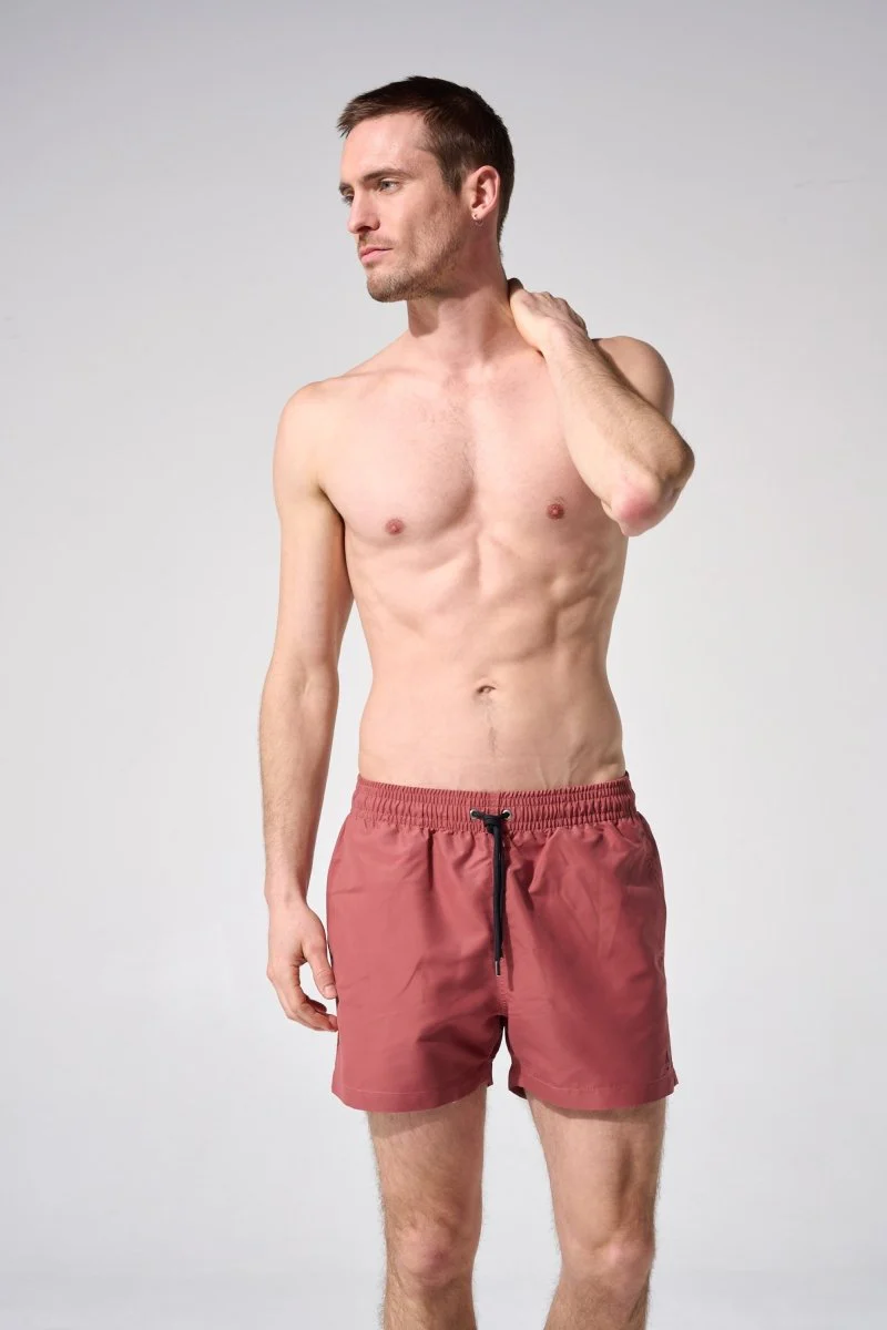Short de bain - Uni brique – Image 3