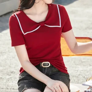 Le Top Coupe Ajustée Avec Détail Nœud Chic