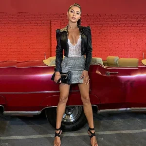 Veste courte femme chic