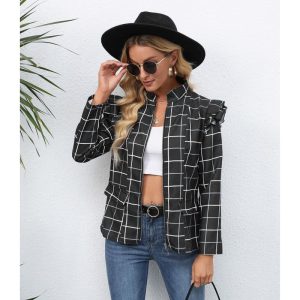 Veste noire femme chic